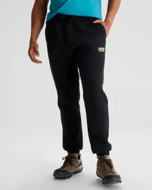 Men's Kathmandu Heritage Logo Slouchy Joggers - Black