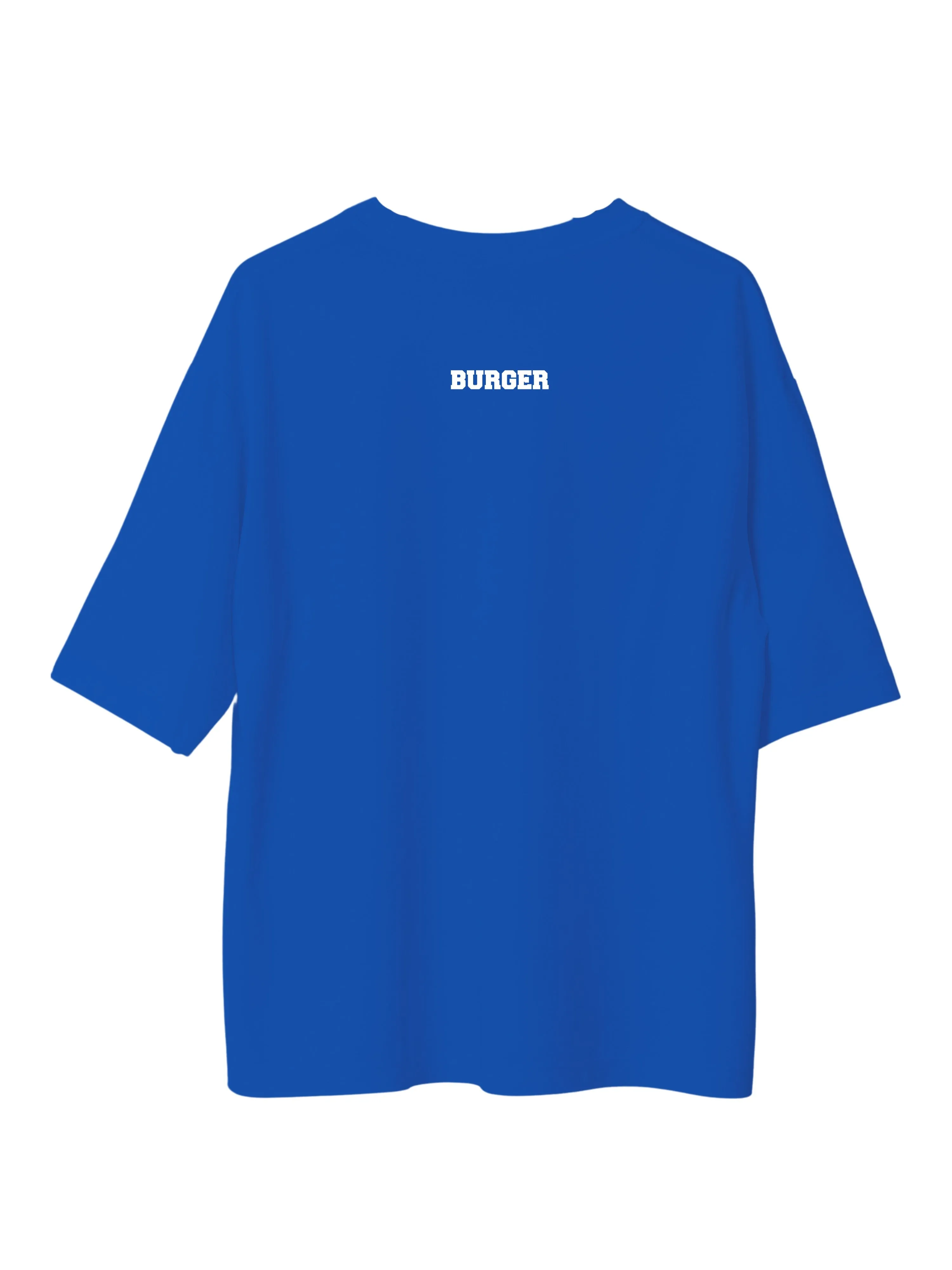 Minimal Burger Logo : Burger Bae Oversized  Tee For Men and Women