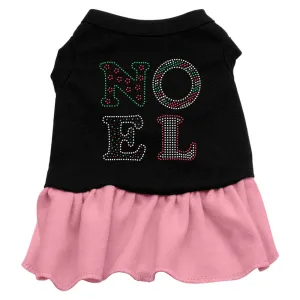 Noel Rhinestone Dress Black With Pink Sm