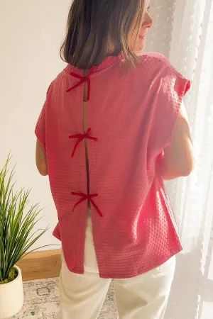 Open Back Bow Sweater