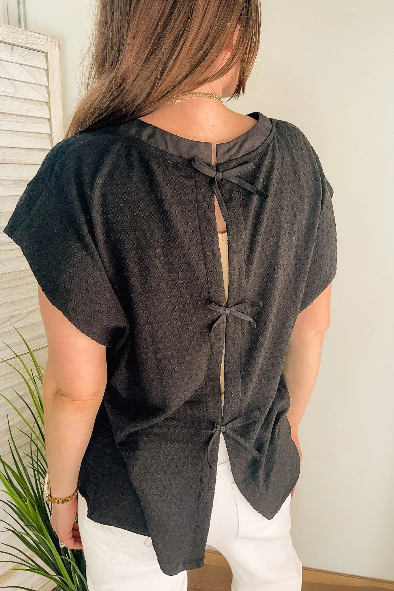 Open Back Bow Sweater