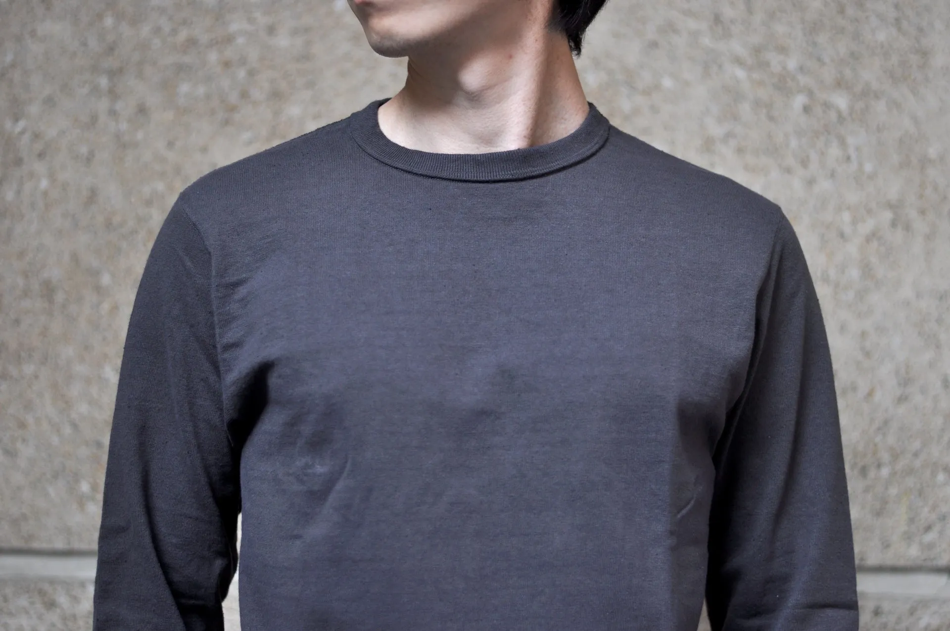 Samurai 12oz "Nippon Cotton" L/S Plain Tee (Kuromame)