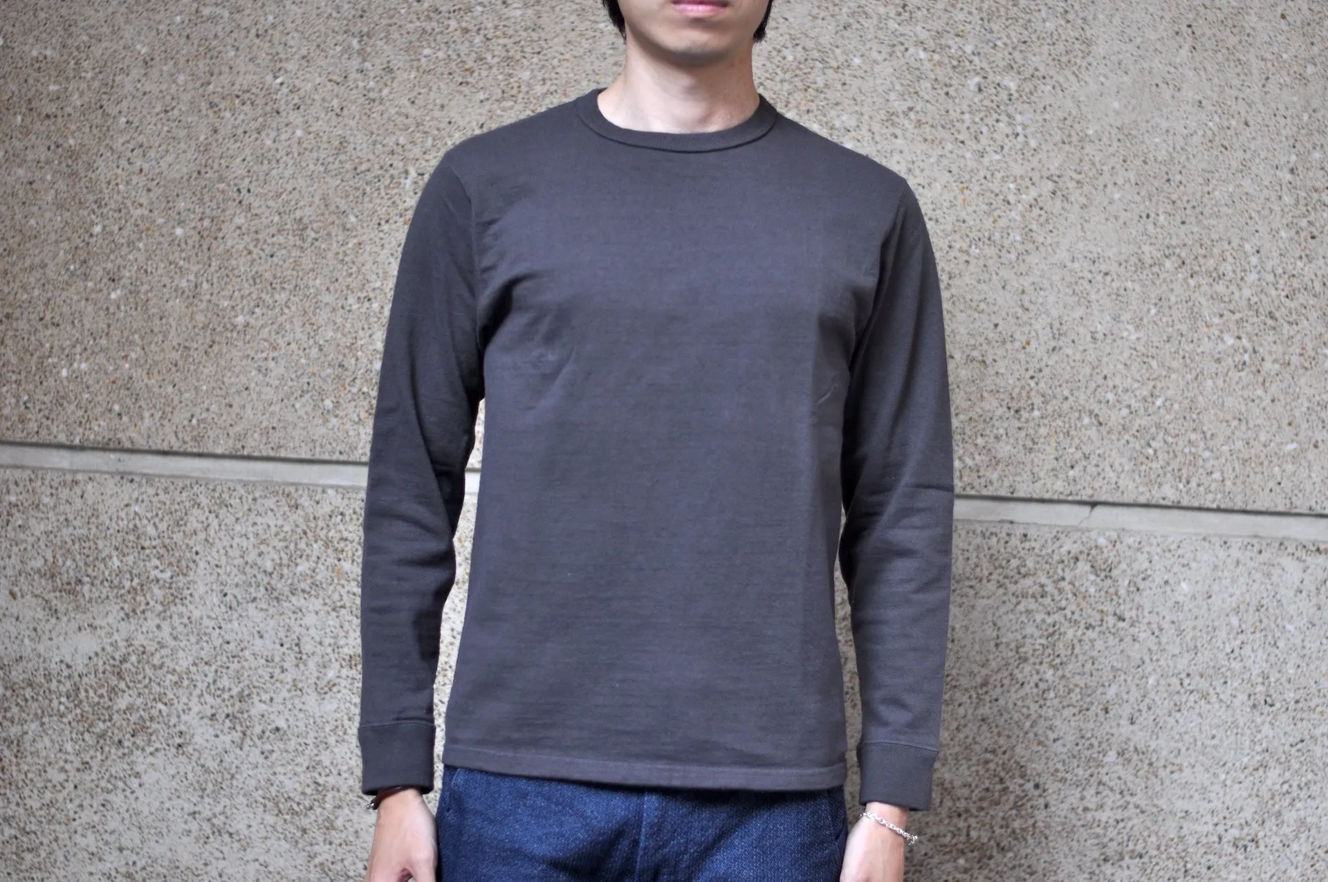 Samurai 12oz "Nippon Cotton" L/S Plain Tee (Kuromame)