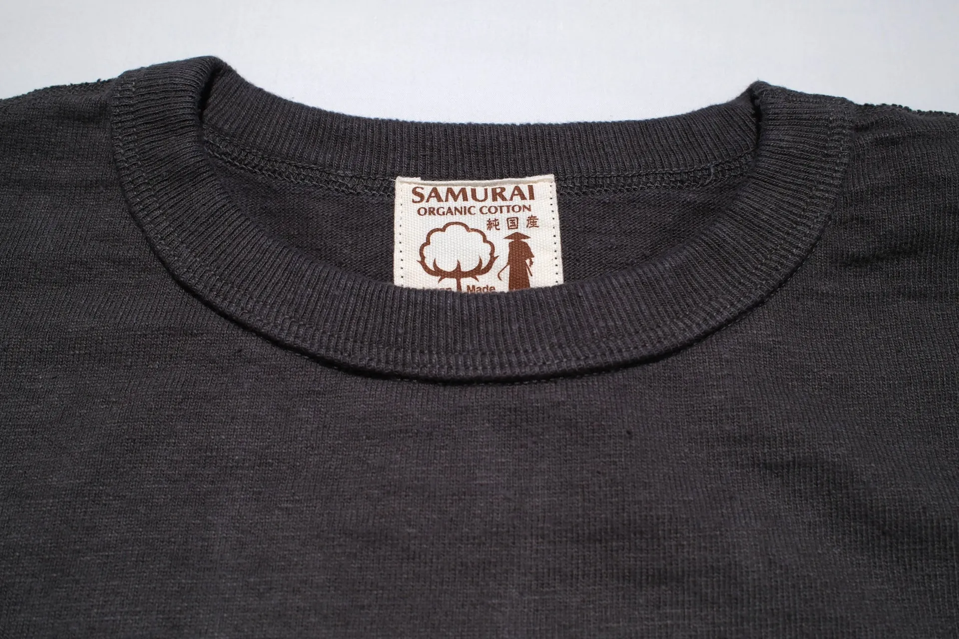 Samurai 12oz "Nippon Cotton" L/S Plain Tee (Kuromame)