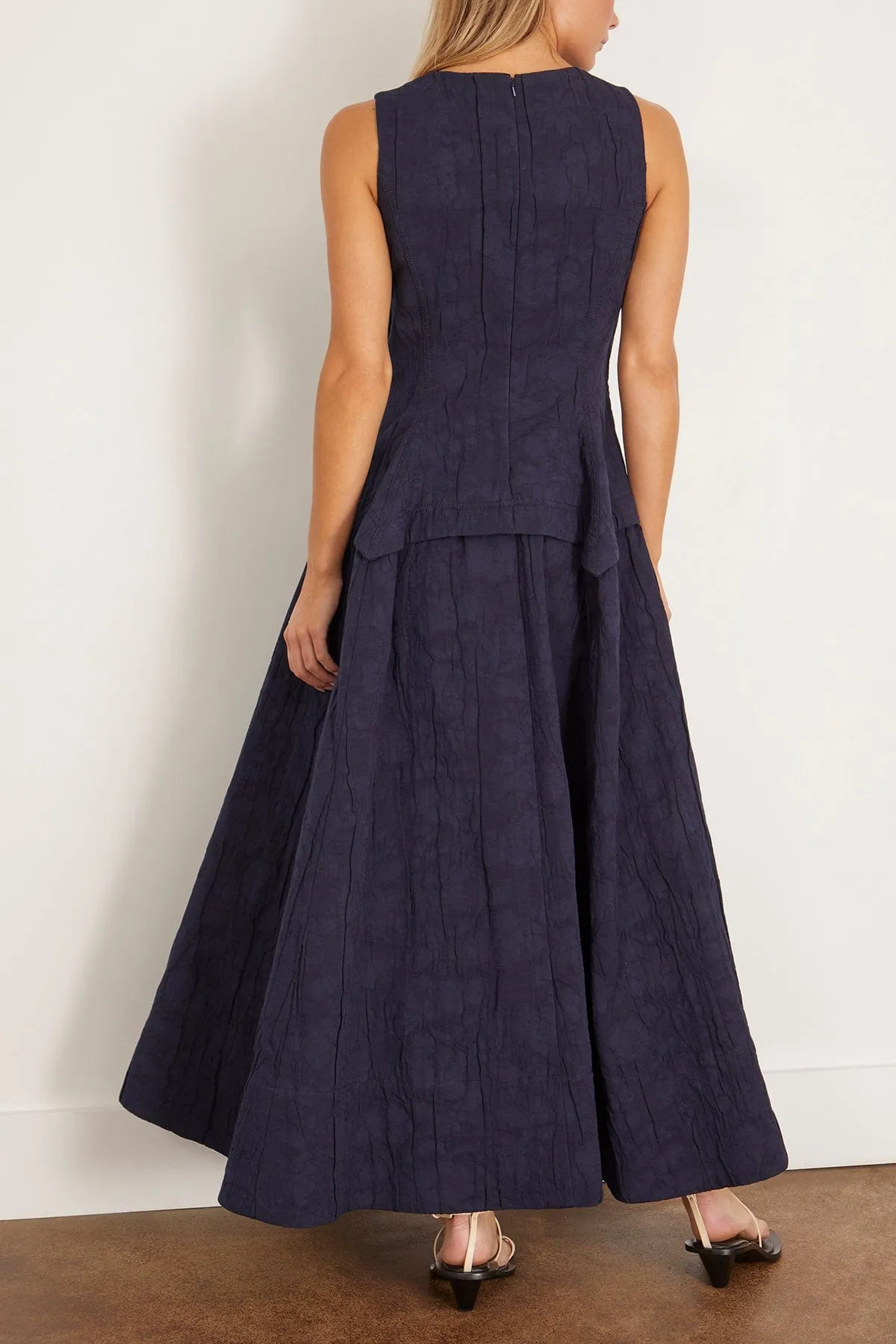 Sara Dress in Dark Navy