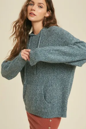 Soft Waffle Sweater Hoodie