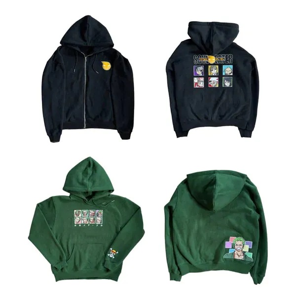 Stylish Soul Zip-Up Embroidered Hoodie