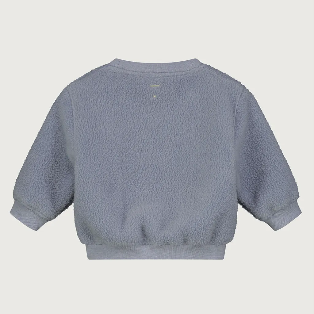 Sweater Dropped Shoulder Baby Teddy POP Stone Grey