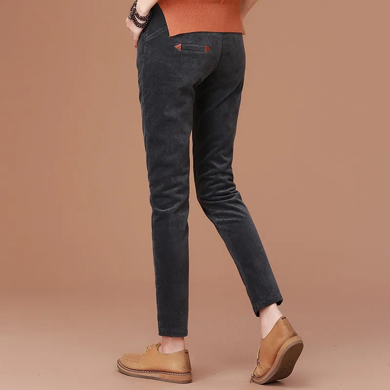 Velvet Thick Warm Casual Long Harem Pencil Casual Pants