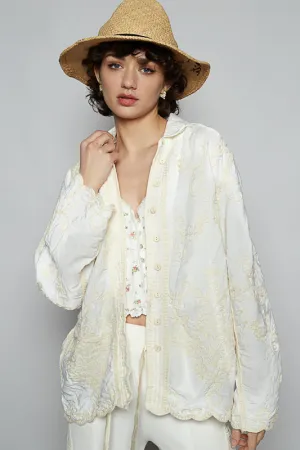 White Embroidery Top