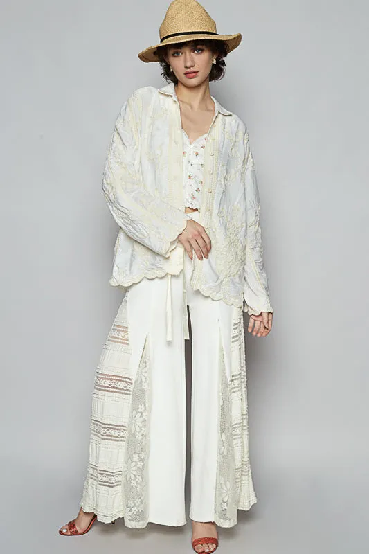 White Embroidery Top