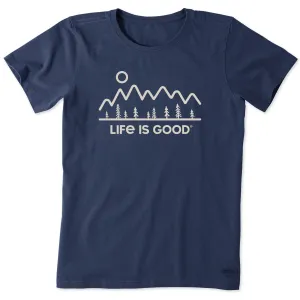 Women's Minimal Nature Landscape Short Sleeve Crusher-LITE Tee