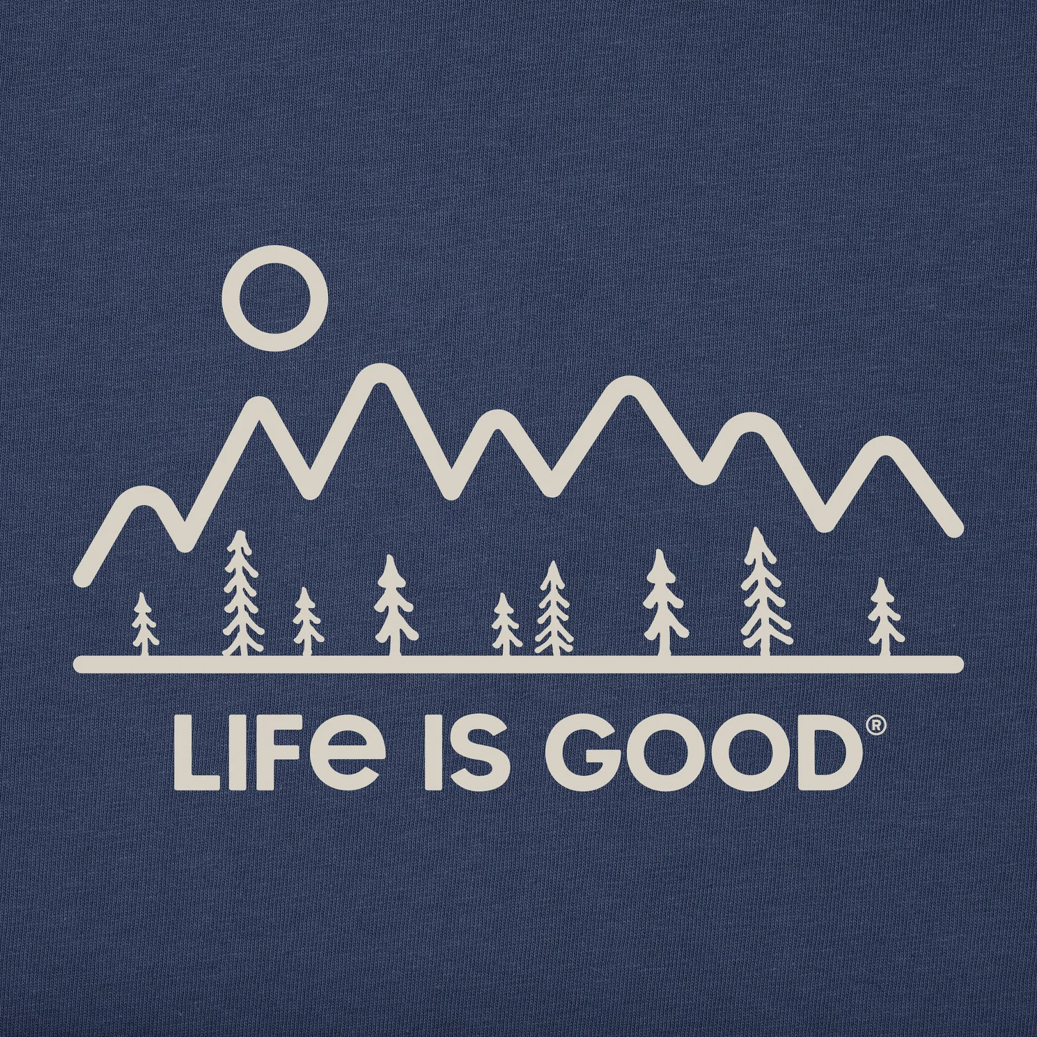 Women's Minimal Nature Landscape Short Sleeve Crusher-LITE Tee